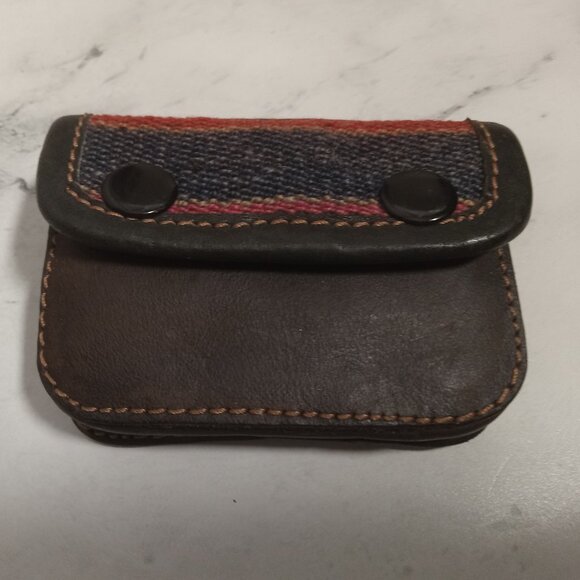 Vintage Guatemalan Leather Change Purse - Picture 1 of 5